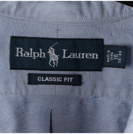 Ralph Lauren - Bl skjorta - stl. 32/33