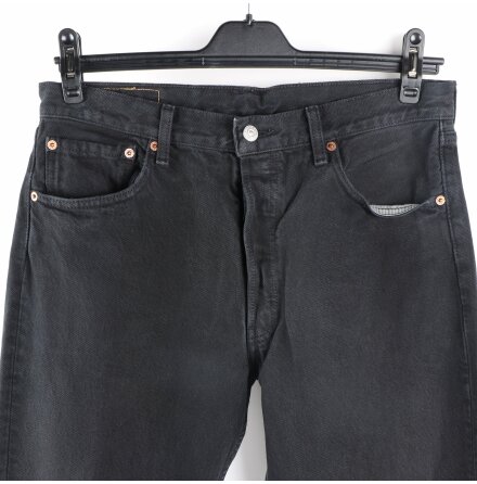 Levis - 501 - Svarta Jeans - stl. 34/34