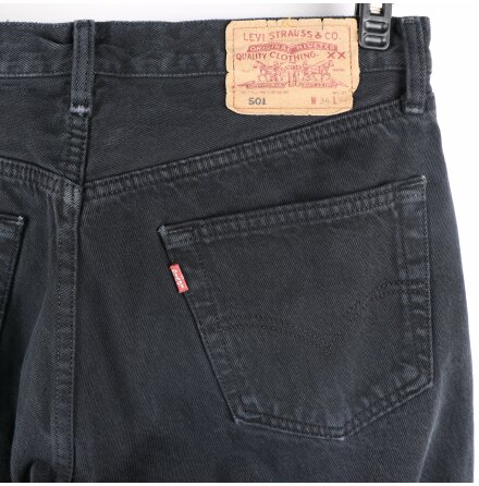 Levis - 501 - Svarta Jeans - stl. 34/34