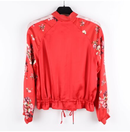 H&amp;M - Divided - Rd och rosa blommig bomberjacka - stl.34