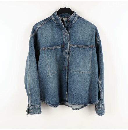 Arket - Tjock skjortjacka i denim - stl. 34 