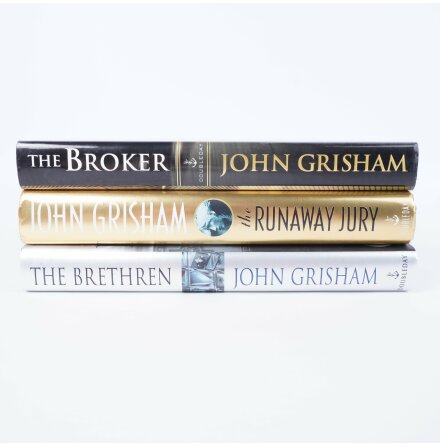 3 Thrillers av John Grisham - The Broker, - The Runaway Jury - The Brethren - Sknlitteratur &amp; Deckare