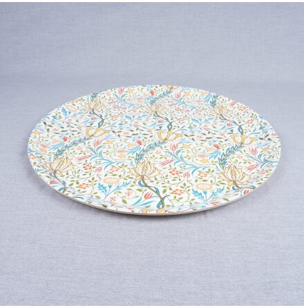 ry trays -William Morris - Flora Wallpaper -  Bricka - Diameter: 38cm