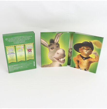 DVD-Box - Shrek Det Fullstndiga ventyret - 3st Shrek Filmer - 5 DVD-skivor