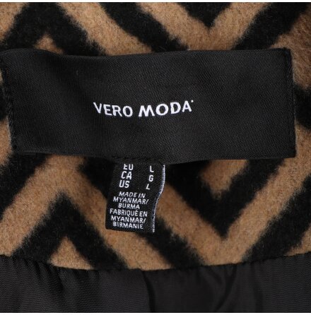 Vero Moda - Beige och svart  Jacka - Stl. L 