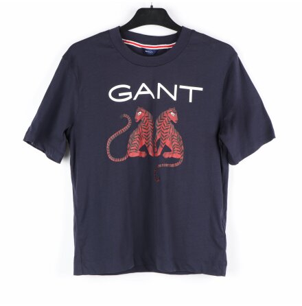 Gant - Bl t-shirt med tryck - stl. S