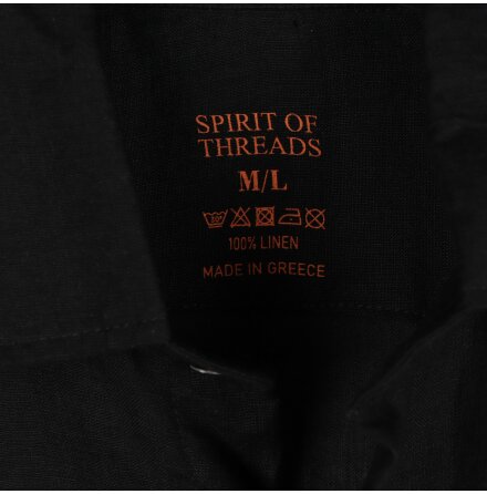 Spirit Of Threads - Svart linneskjorta - stl. M/L