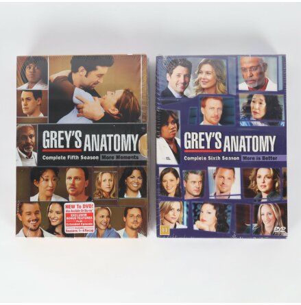 DVD - Greys Anatomy - Ssong 5 &amp; 6 - Oppnade