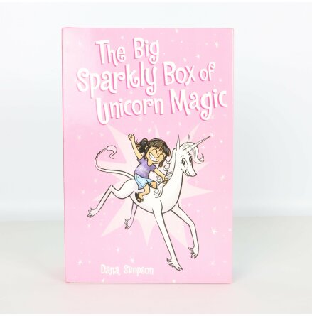 The Big Sparkly Box of Unicorn Magic - Dana Simpson - Samlingsbox med 4st grafiska bcker