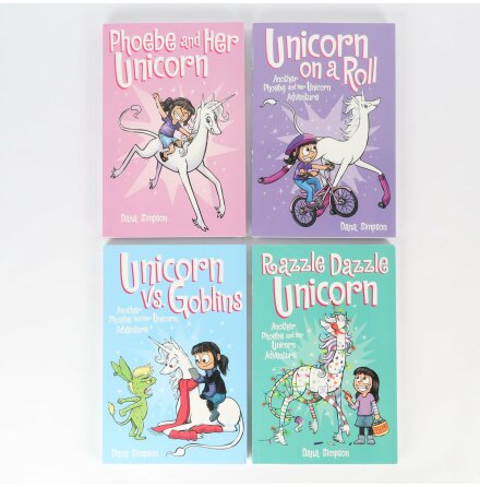 The Big Sparkly Box of Unicorn Magic - Dana Simpson - Samlingsbox med 4st grafiska bcker