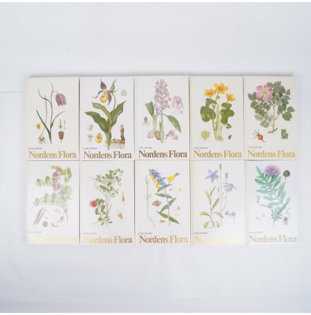 Bokpaket - C.A.M. Lindman - Nordens Flora - 1-10 - 10 bcker - Atlas, Djur, Natur &amp; Resor