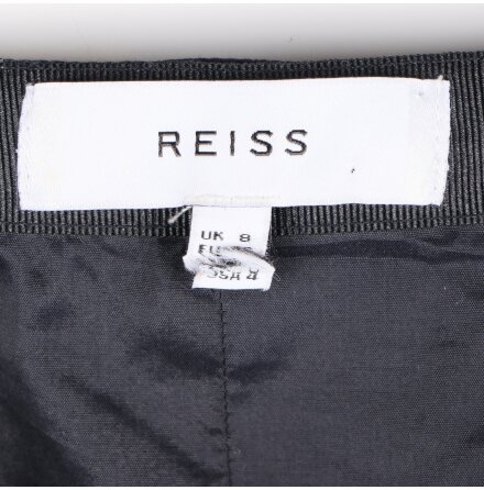 Reiss - Bl kort kjol med fickor - stl. 34