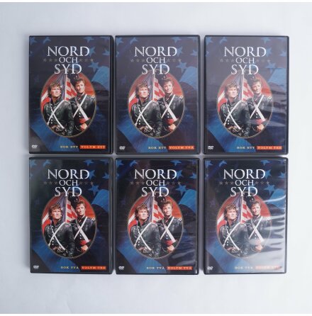 DVD-Box - Nord och Syd 1 och 2 - 6st skivor