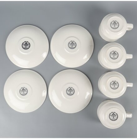 Dudson Duraline - 4 koppar med fat