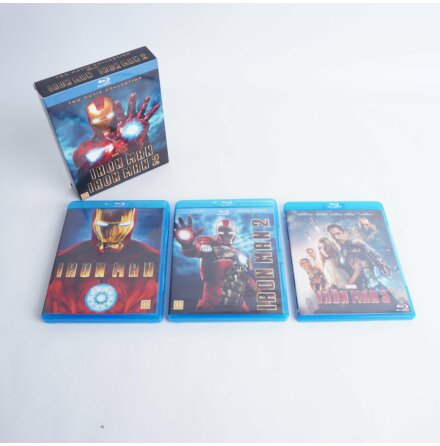 Iron Man 1-3 - 3st Blu-ray filmer