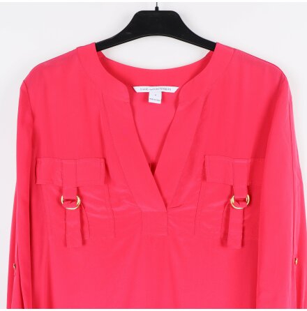 Diane von Furstenberg - Cerise silkesblus - stl. XS/S