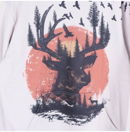 Aloha from deer - Hoddie med tryck - stl.L