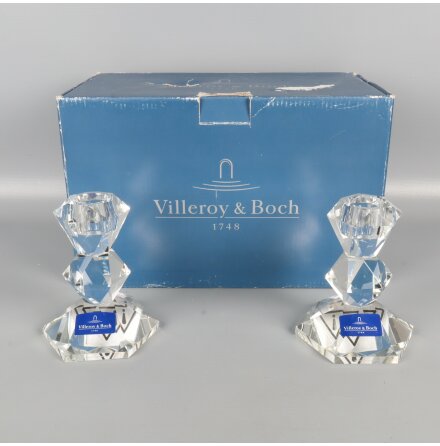 Villeroy &amp; Boch - Facett - Ljusstakar 2st - H: 11cm