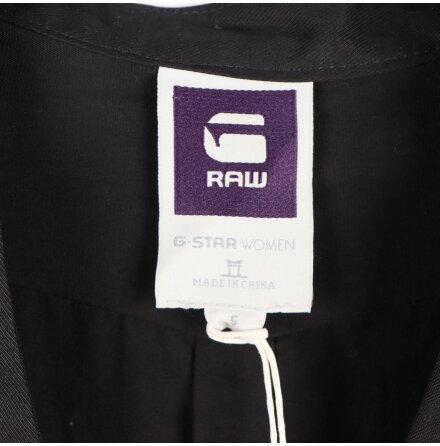 G-star Raw - Svart topp med 3/4 dels rm och band i midjan - stl.S