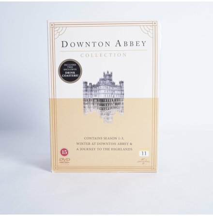 DVD-Box - Downton Abbey - Ssong 1-3 inkl. 2st exklusiva drinkunderlgg