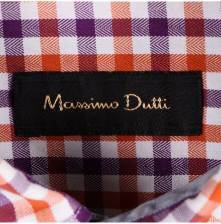 Massimo Dutti - Rutig skjorta - stl.L