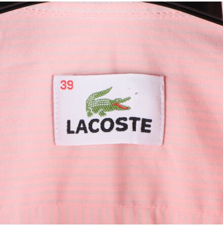 Lacoste - Rosa ocg gr randig skjorta - stl.M