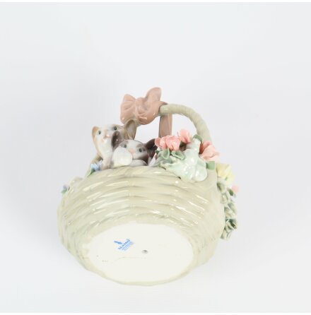 Llardo - Figurin - Cats in flower basket