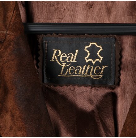 Real Leather - Brun lderjacka - stl.M