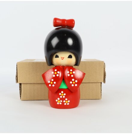 Japansk trdocka - Kokeshi docka - Tsubomi