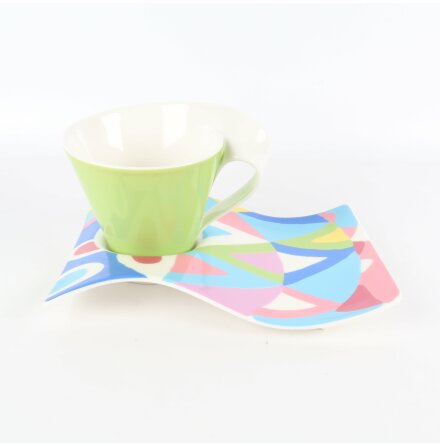 Villeroy &amp; Boch - New Wave Caffe Fashionista - Kopp med fat