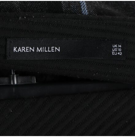 Karen Millen - Kort rutig kjol - stl.42