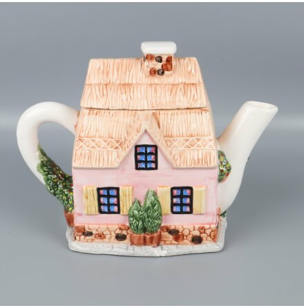 Western House Gifts - Annie Rowe - The Village Teapot - Tekanna - H: 17cm