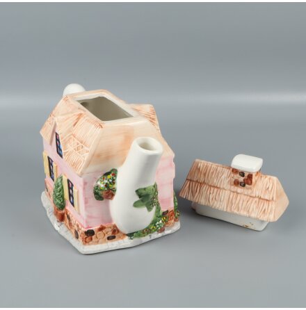 Western House Gifts - Annie Rowe - The Village Teapot - Tekanna - H: 17cm