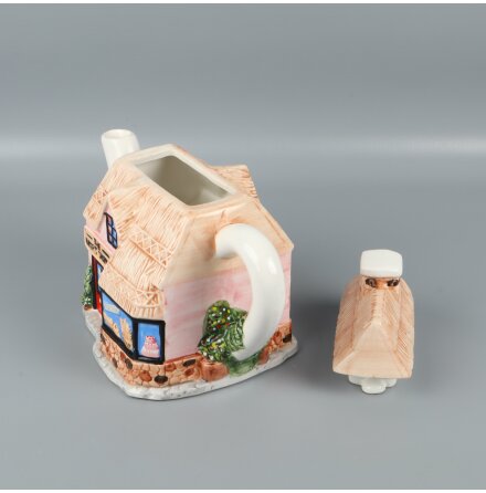 Western House Gifts - Annie Rowe - The Village Teapot - Tekanna - H: 17cm