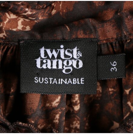 Twist &amp; Tango - Ormskinnsmnstrad blus med kldda knappar fram - stl.36