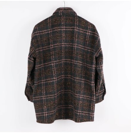 Cocouture - Kendall wool check shirt - oversized skjortjacka - stl.M