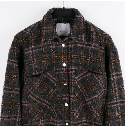 Cocouture - Kendall wool check shirt - oversized skjortjacka - stl.M