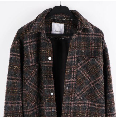 Cocouture - Kendall wool check shirt - oversized skjortjacka - stl.M