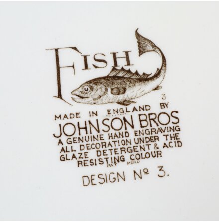 Johnson Bros - Fish - Tallrikar med fiskmotiv - 6st