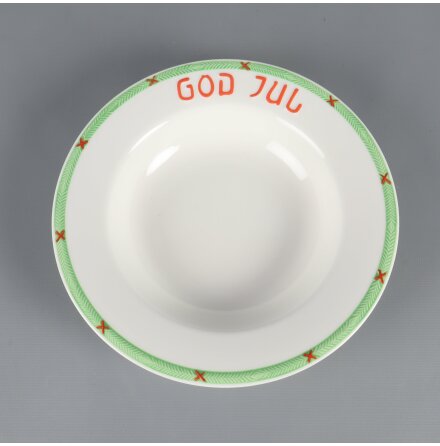 Rrstrand - God Jul - Djup Tallrik - 21x21cm 