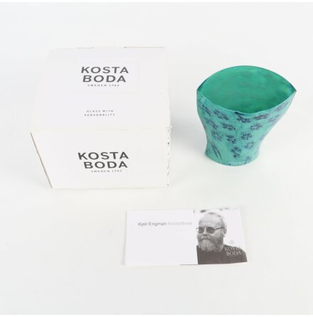 Kosta Boda - Kjell Engman - Linne 300 r - Glasskulptur 