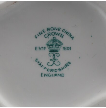 Fine bone China crown - Staffordshire - Vas med rosor i porslin