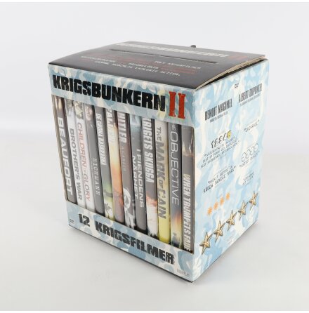 DVD-Box - Krigsbunkern 2 - 12st krigsfilmer - Nyskick