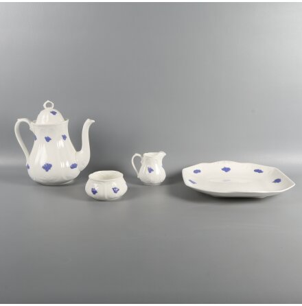 Gustavsberg - Bl Blom - Kaffekanna set - 4 delar