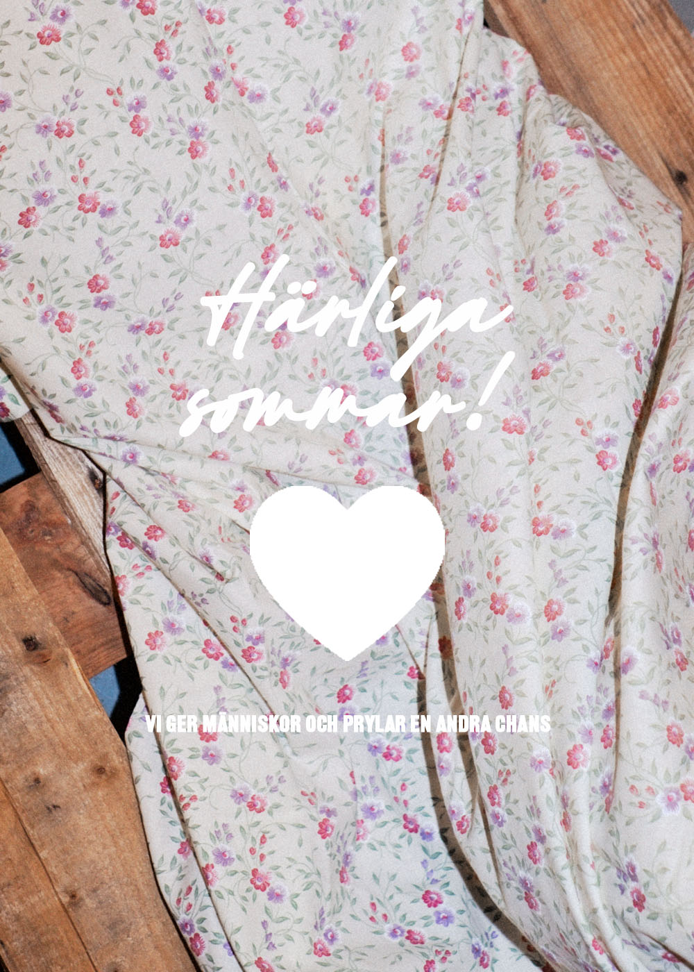 Blommig textil 